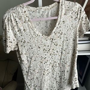 Z Supply Women's leopard Short Sleeve Tee